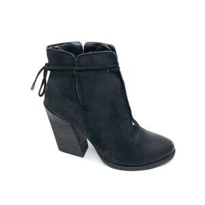 Very Volatile Los Angeles Booties Front Heel Black Ankle Boots Womens US 9